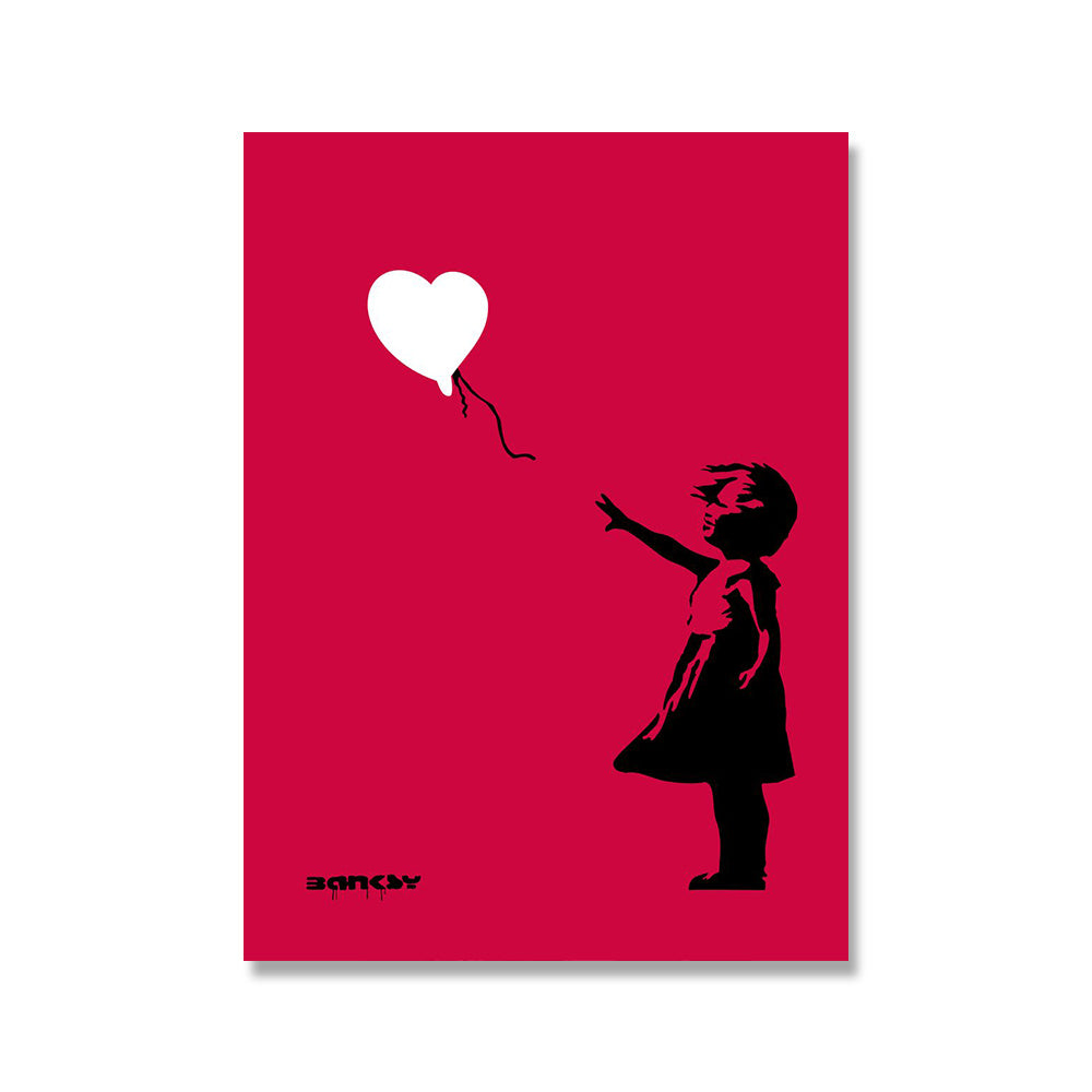 Queen Banksy Doodle Art Picture Abstract Canvas Painting