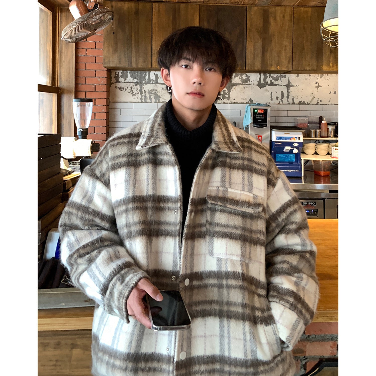 Thick Woolen Coat Men's Autumn And Winter
