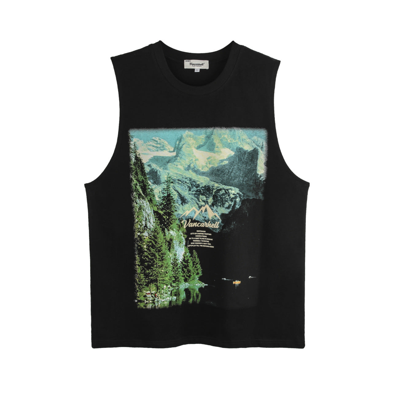 Men's Hip-hop Landscape Printed T-shirt