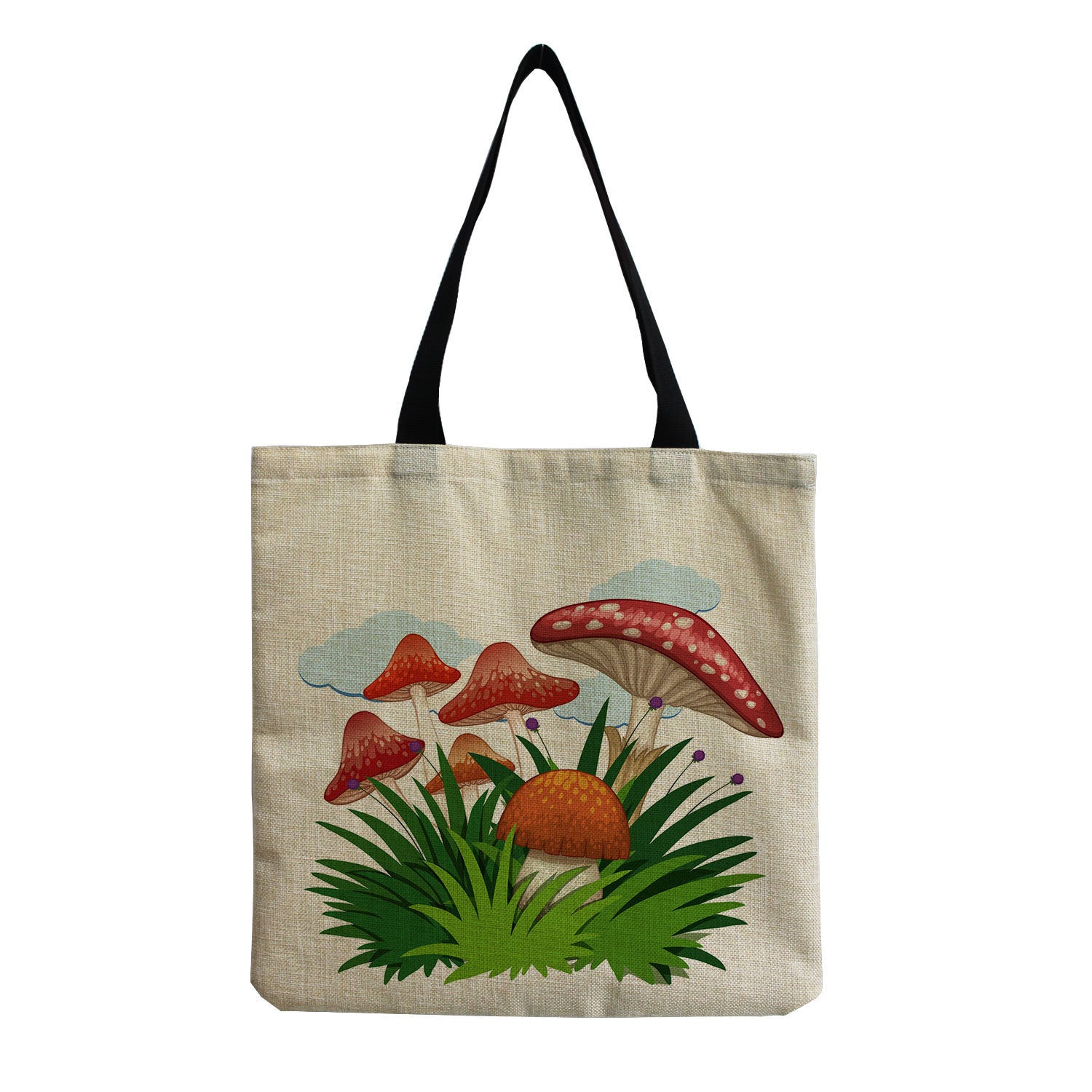 Cartoon Mushroom One-shoulder Portable Reusable Cute Mushroom