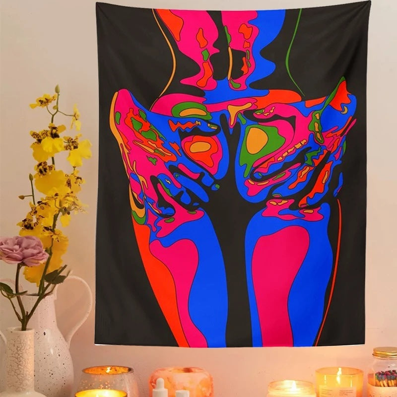 Rock Style Tapestry Fantasy Color Tapestry Hanging Cloth