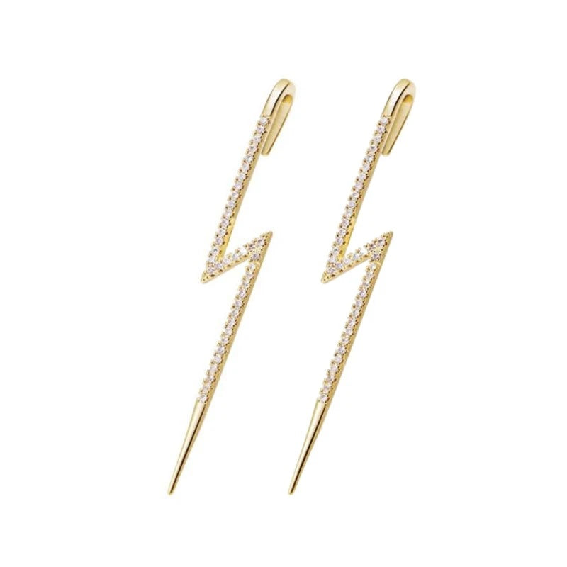 Glistening Ear Wrap Crawler Zircon Earrings Piercing Earrings Premium Earrings