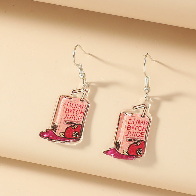 Personality Minority Leaf Fruit Earrings
