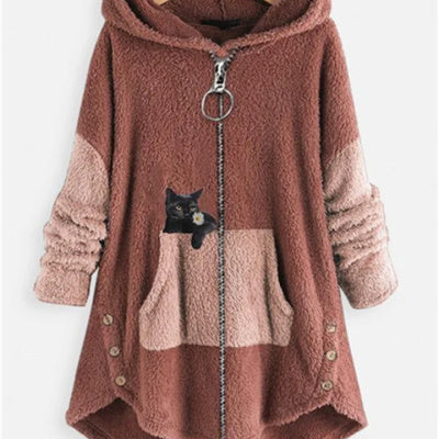 Harajuku Style Autumn Street Female Hooded Loose Sweater