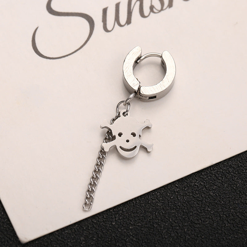 Single Street Hip Hop Earrings