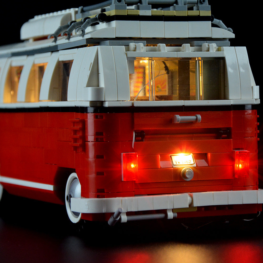 Luminous assembled building block lamps