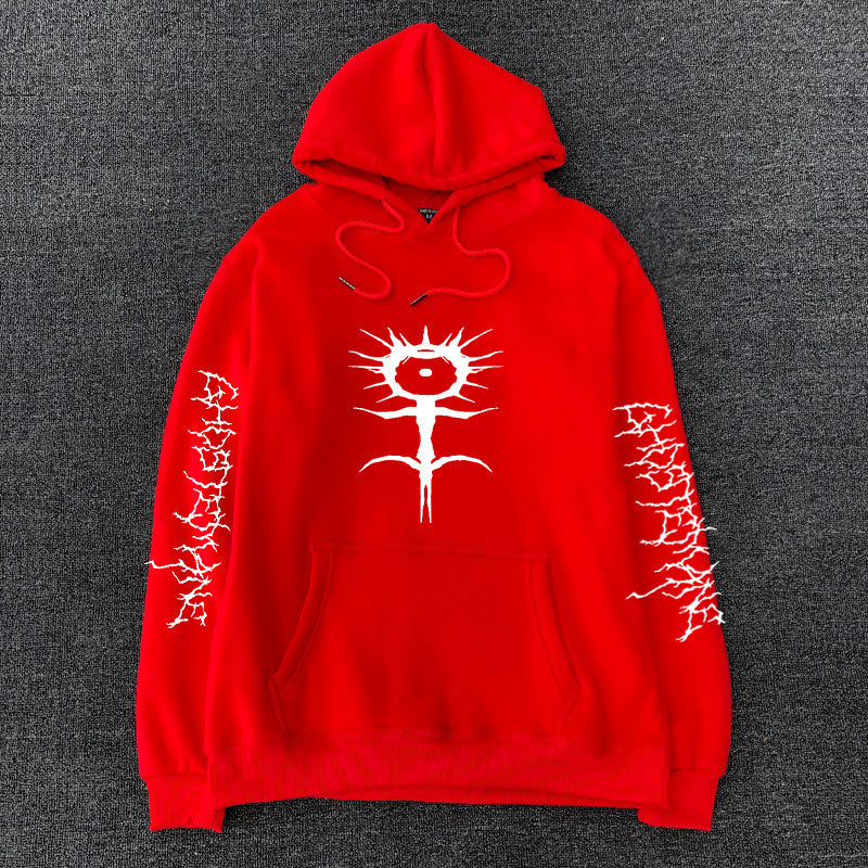 Printed hooded sweatshirt
