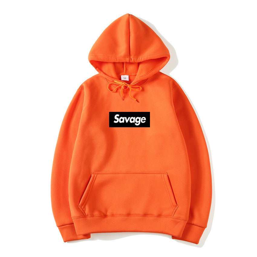 Hip Hop Hooded Sweatshirt with Letters