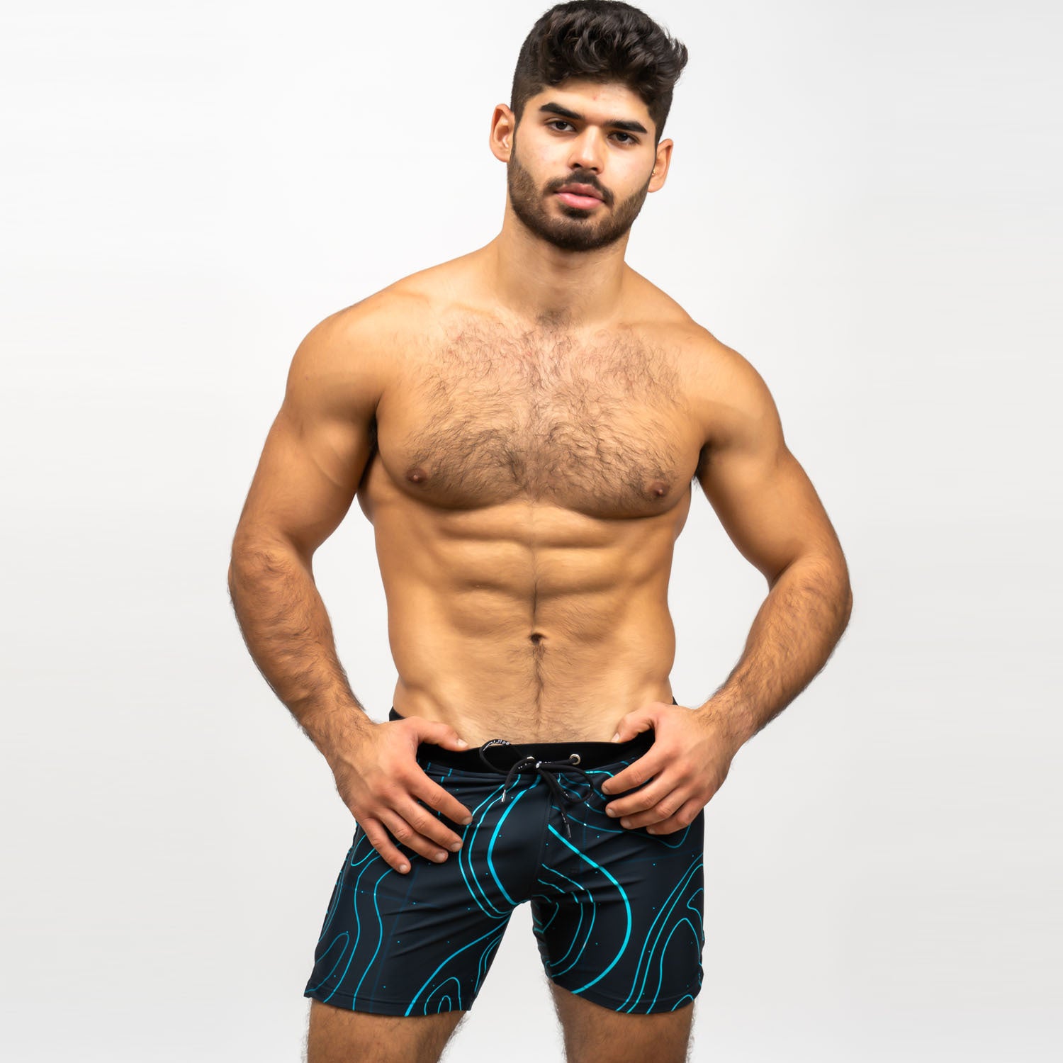 Plus Size Loose Beach Boxer Men's Swimming Trunks