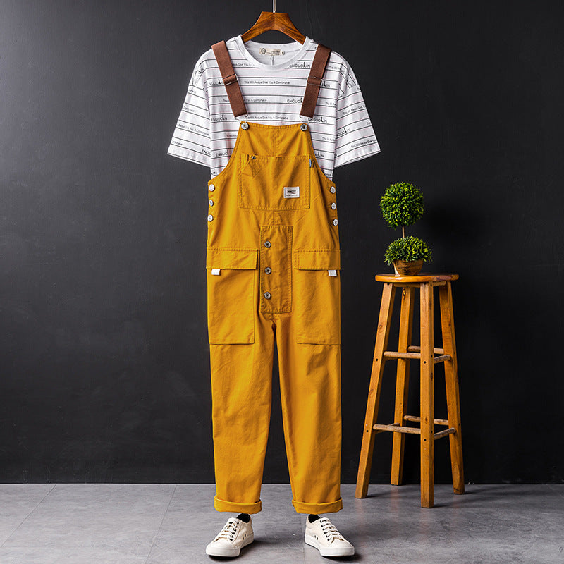 Suspenders Hip Hop Wide Leg Slacks