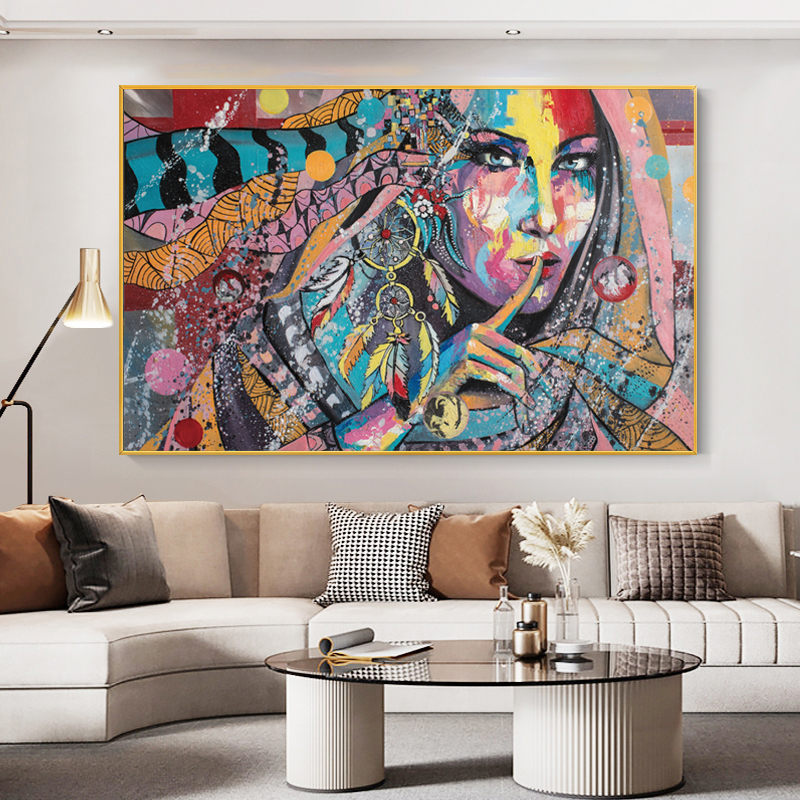 Street Graffiti Art Picture Abstract Cloth Painting
