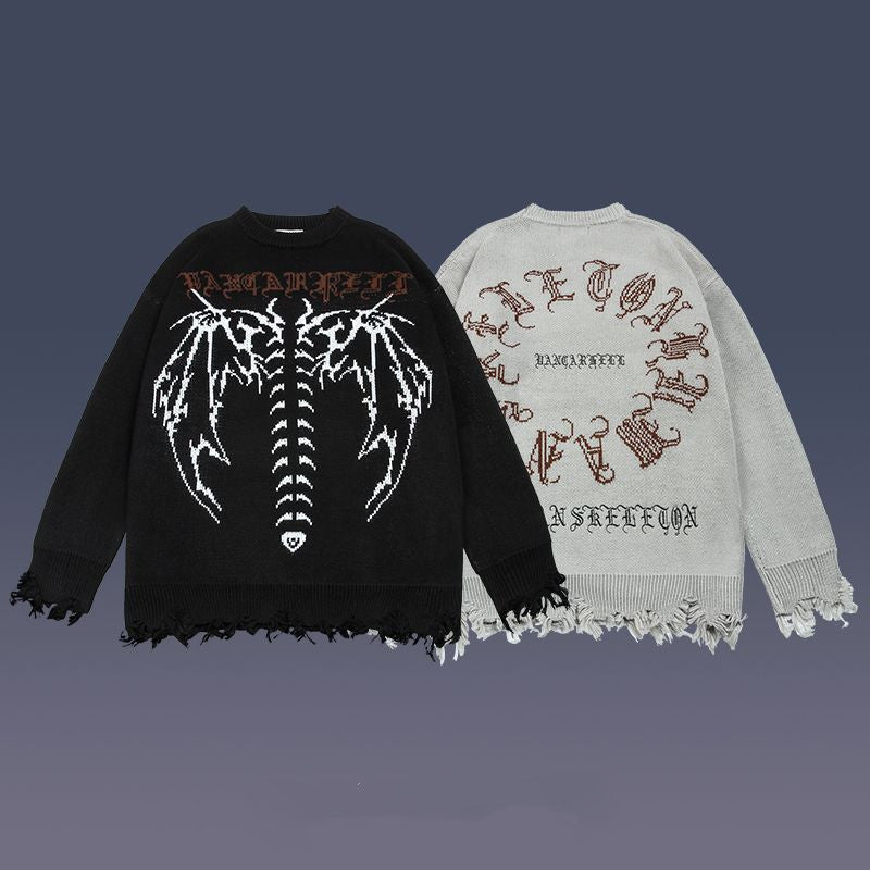 American High Street Dark Jacquard Sweater