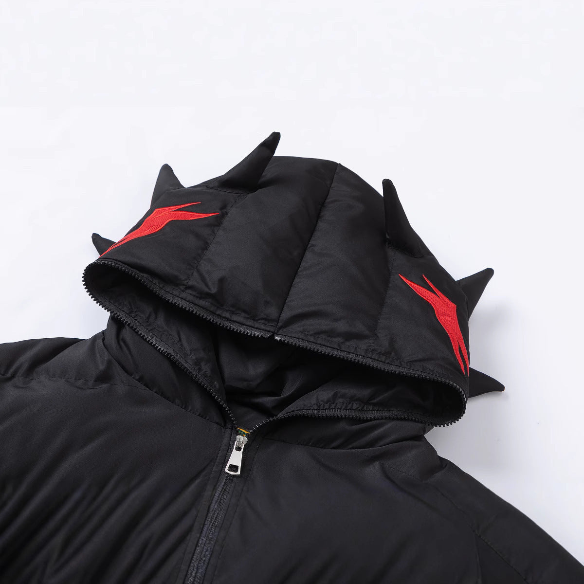 American Retro Black Working Wear Cotton-padded High Street Jacket