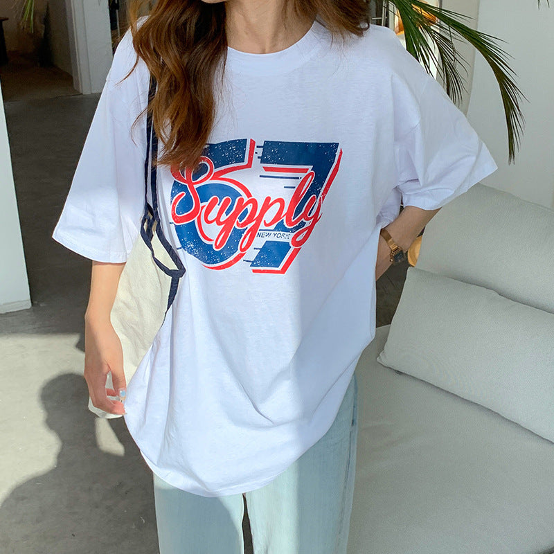 Women's Casual American Street Style T-shirt