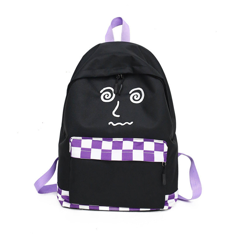 Plaid wild casual school bag