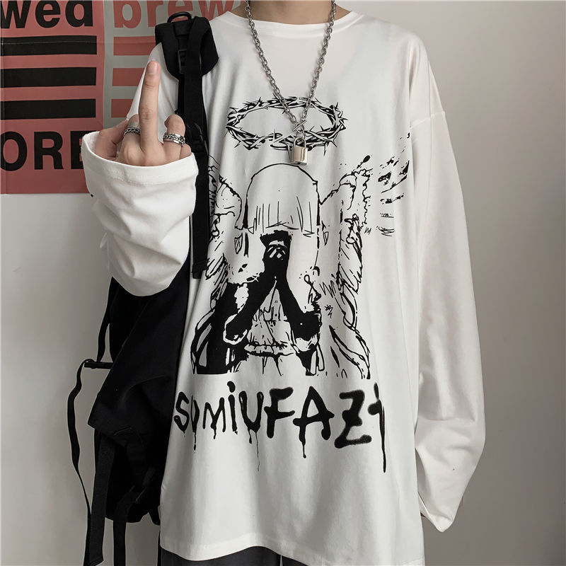 Dark Retro Hip-hop Bottoming Shirt