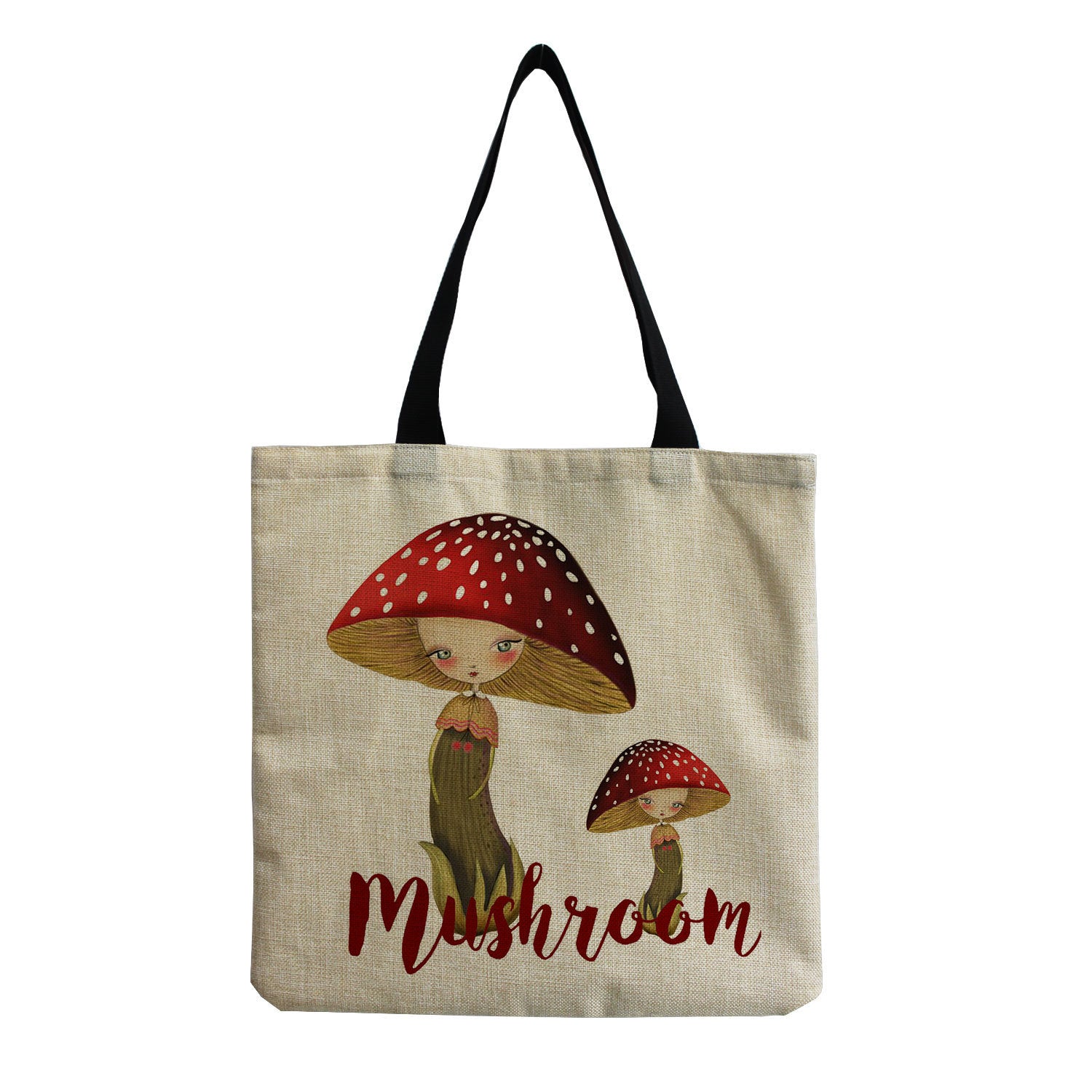 Cartoon Mushroom One-shoulder Portable Reusable Cute Mushroom