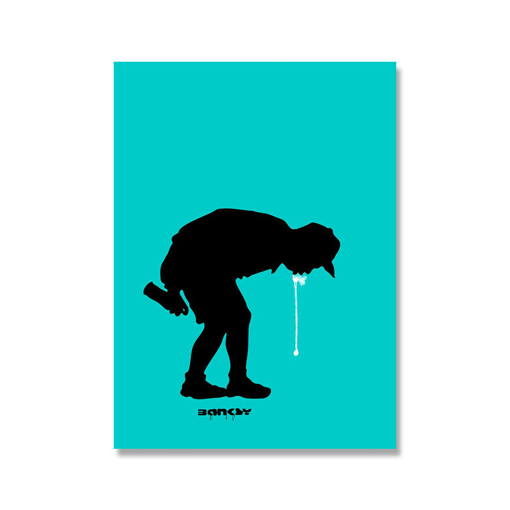 Queen Banksy Doodle Art Picture Abstract Canvas Painting