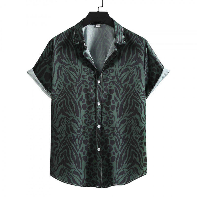 Summer New Plus Size Men's Casual Fashion 3D Digital Printing