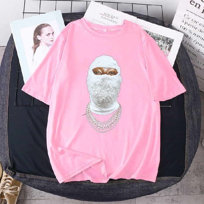 Black Short-sleeved T-shirt Women's Spring And Summer American Street Personality Loose Top Wear