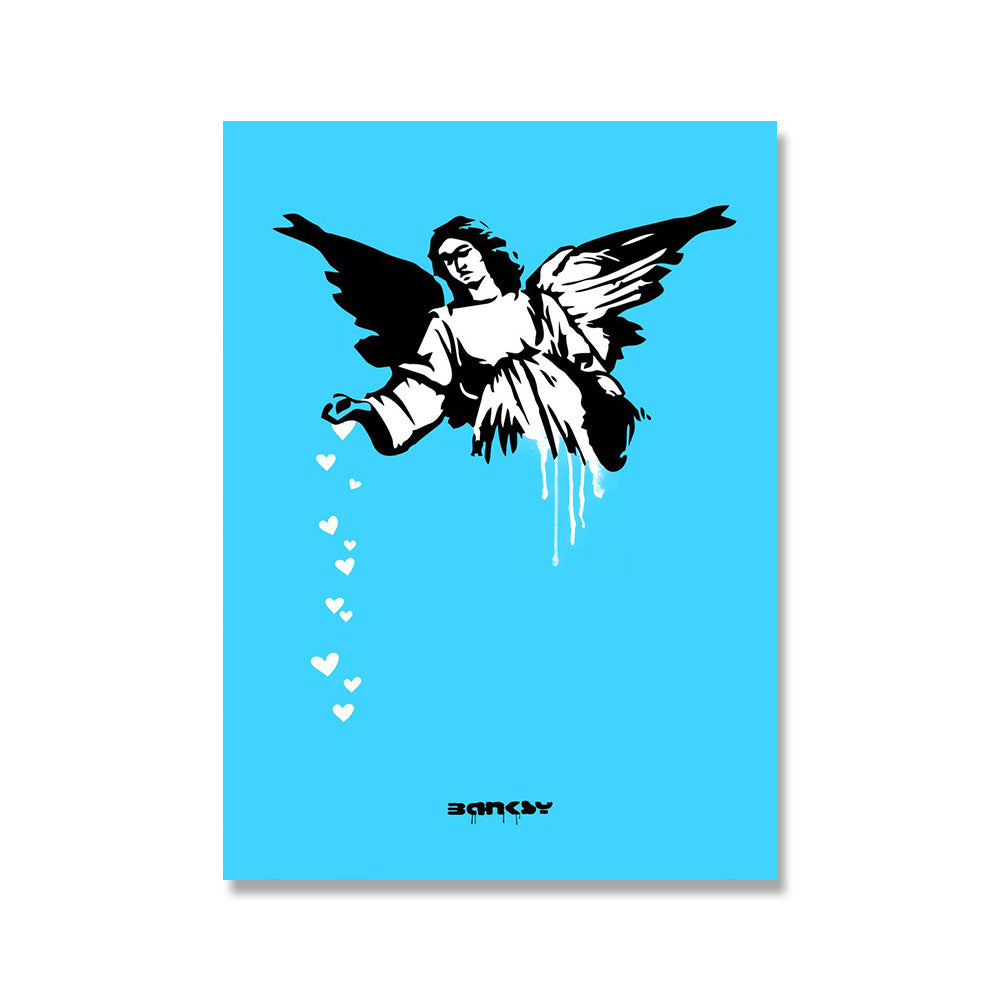 Queen Banksy Doodle Art Picture Abstract Canvas Painting