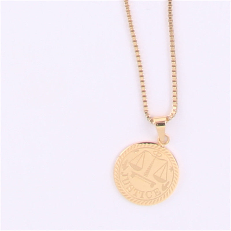Hip hop gold necklace