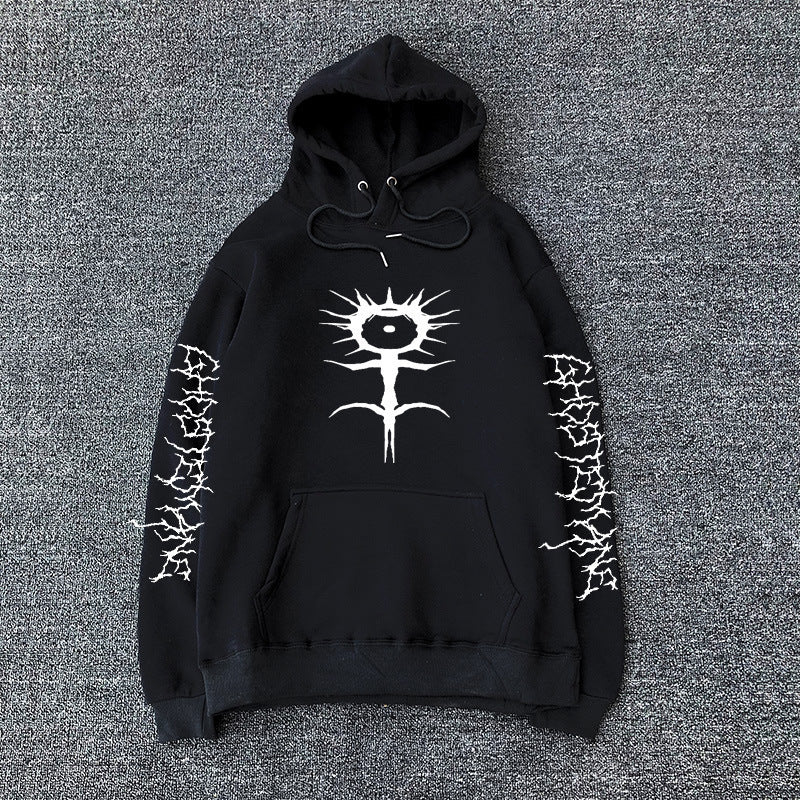 Printed hooded sweatshirt