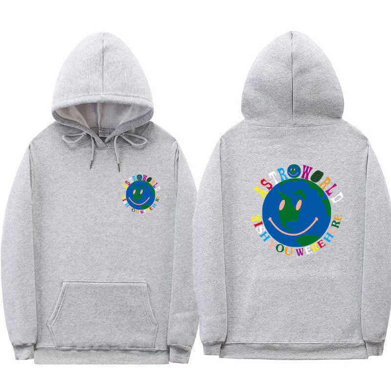 Street plus fleece hooded sweater
