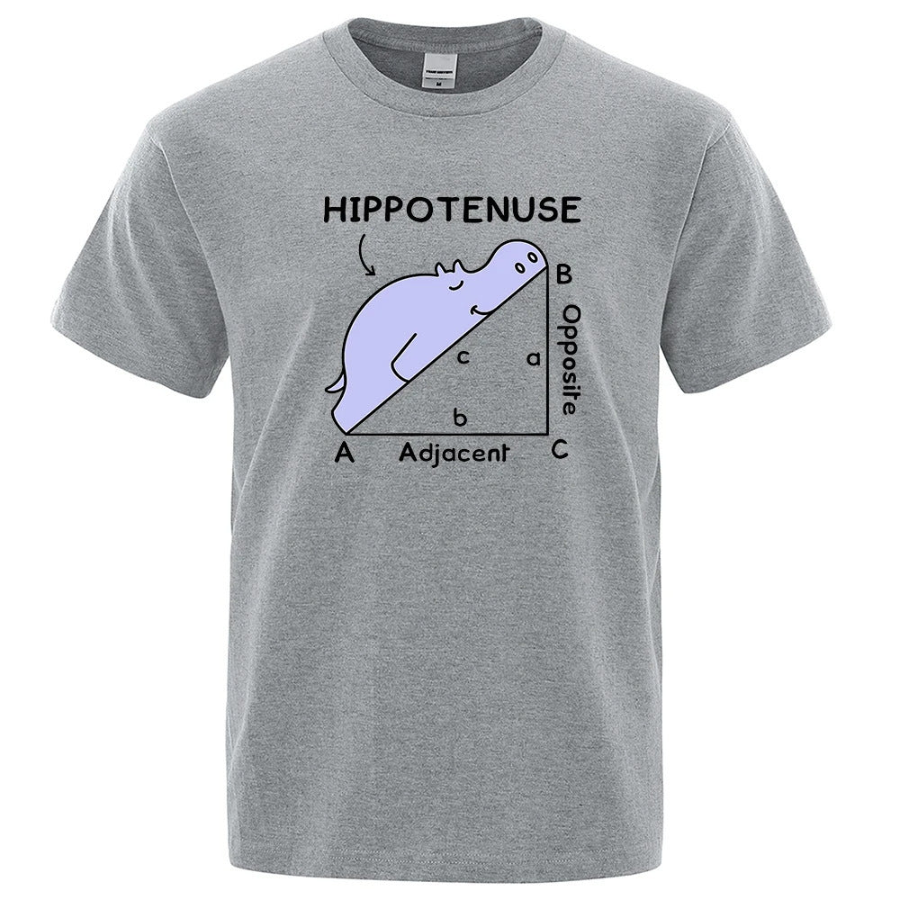 Hippotenuse Opposite Adjacent Funny Printed Men Women T Sh