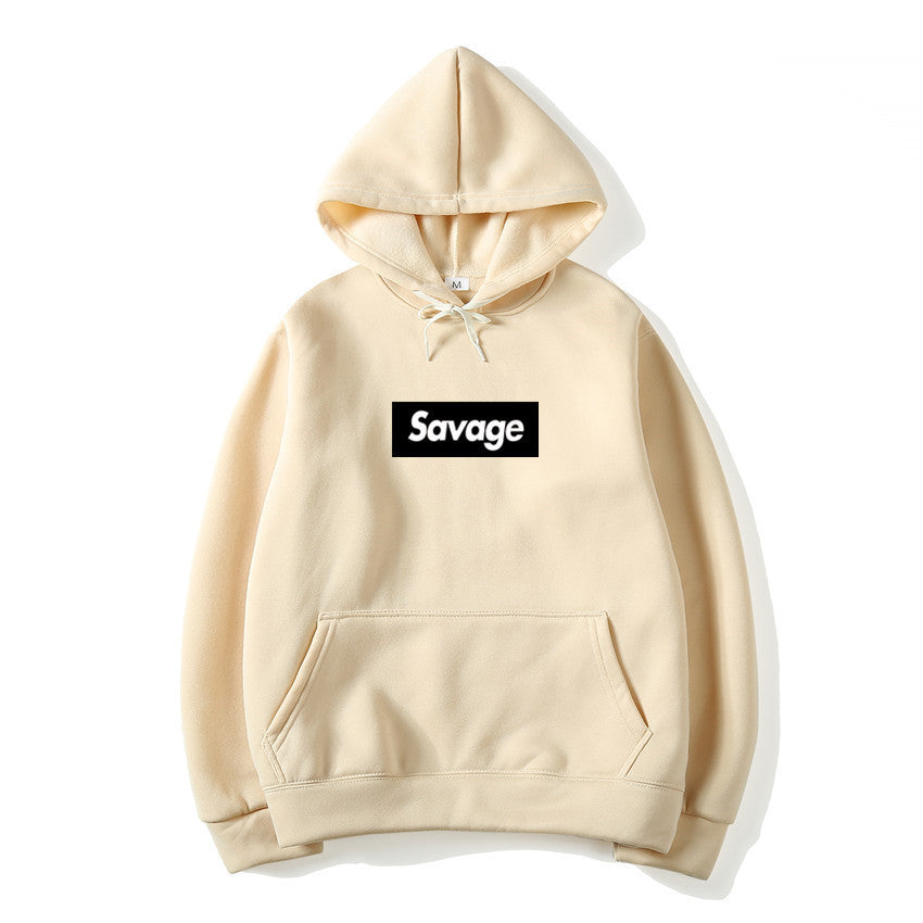 Hip Hop Hooded Sweatshirt with Letters
