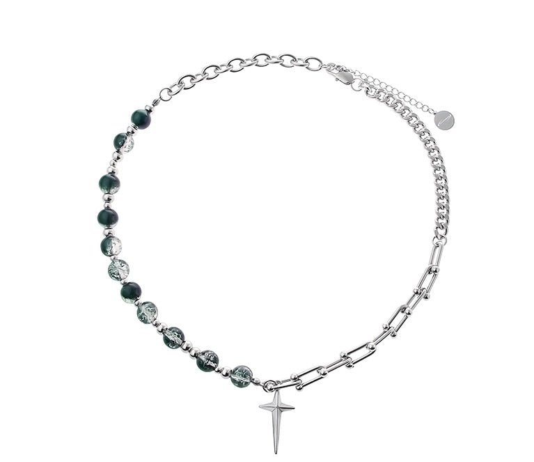 Splicing Beaded Necklace
