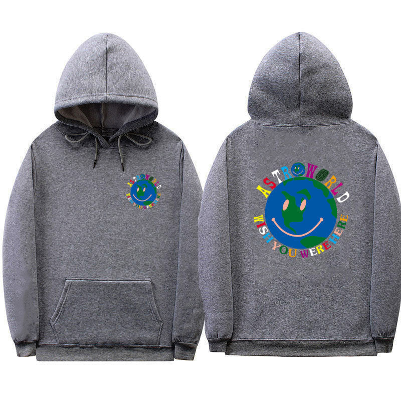 Street plus fleece hooded sweater