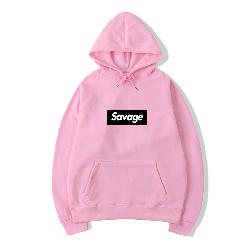 Hip Hop Hooded Sweatshirt with Letters