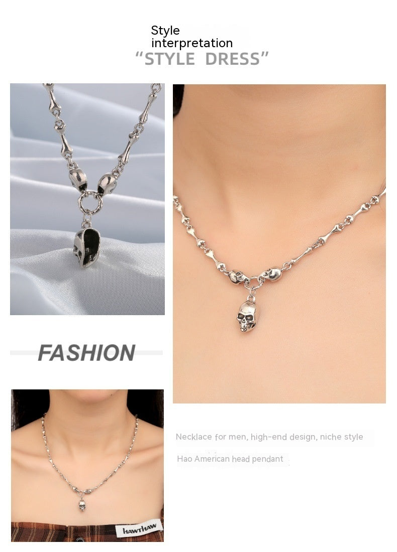 Niche Hip Hop Skull Pendant Tide