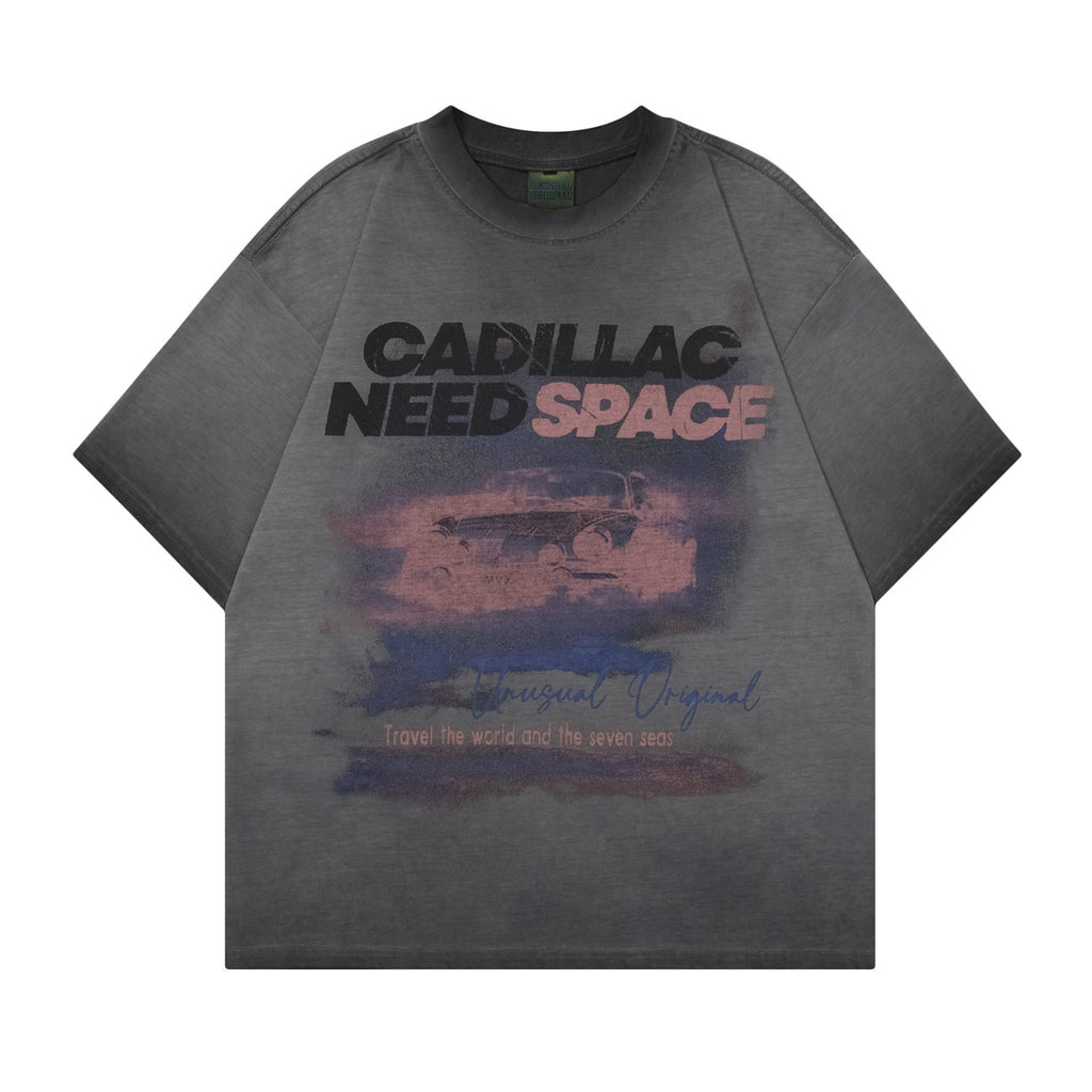 Street Tide Brand Washed T-shirt