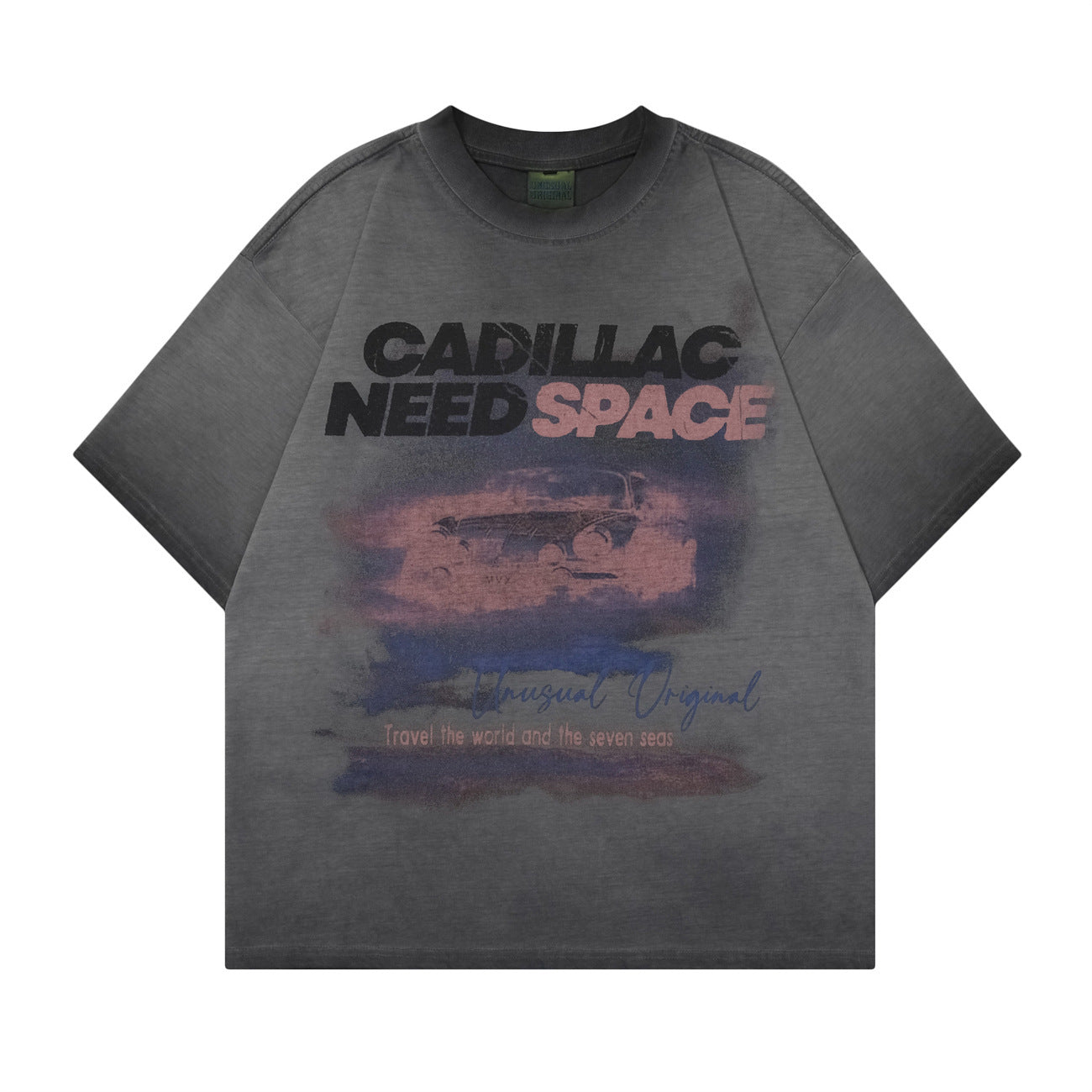 Street Tide Brand Washed T-shirt