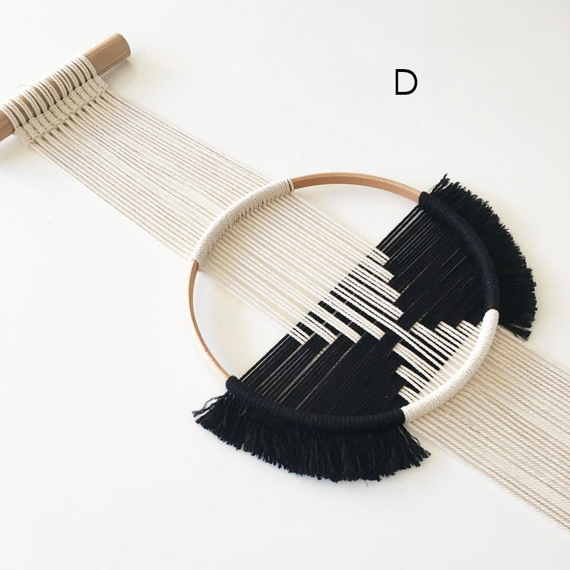 Woven circular tapestry