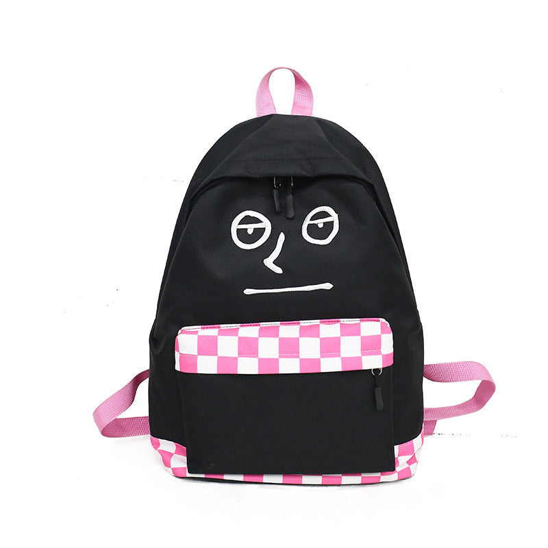 Plaid wild casual school bag