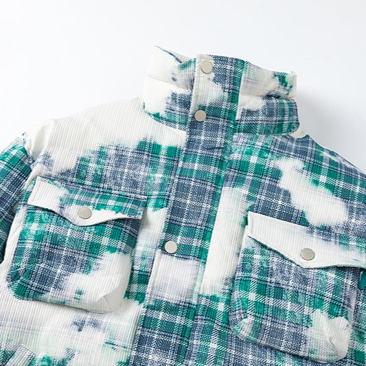 Winter New Retro Plaid Loose Cotton Coat Coat