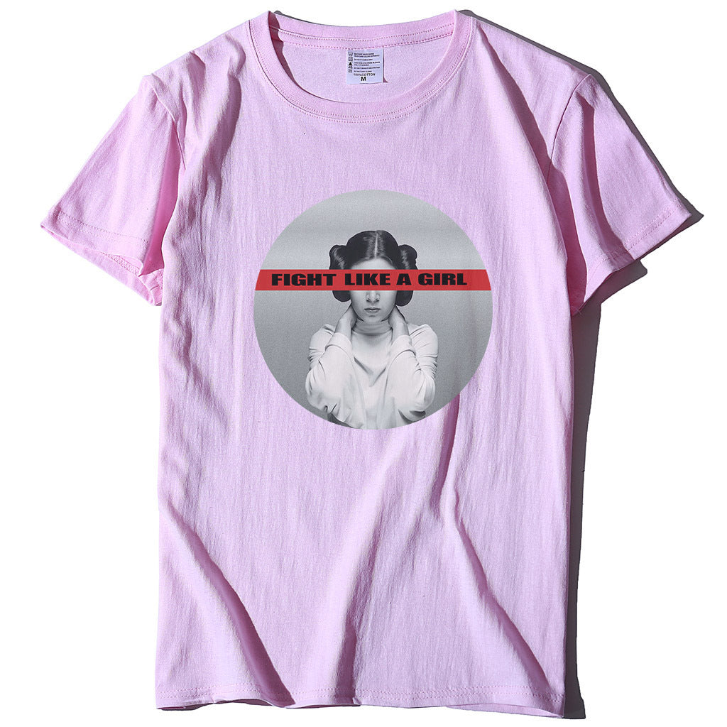 Feminist Print Casual T-shirt Short Sleeve Summer Tops Tee Shirt