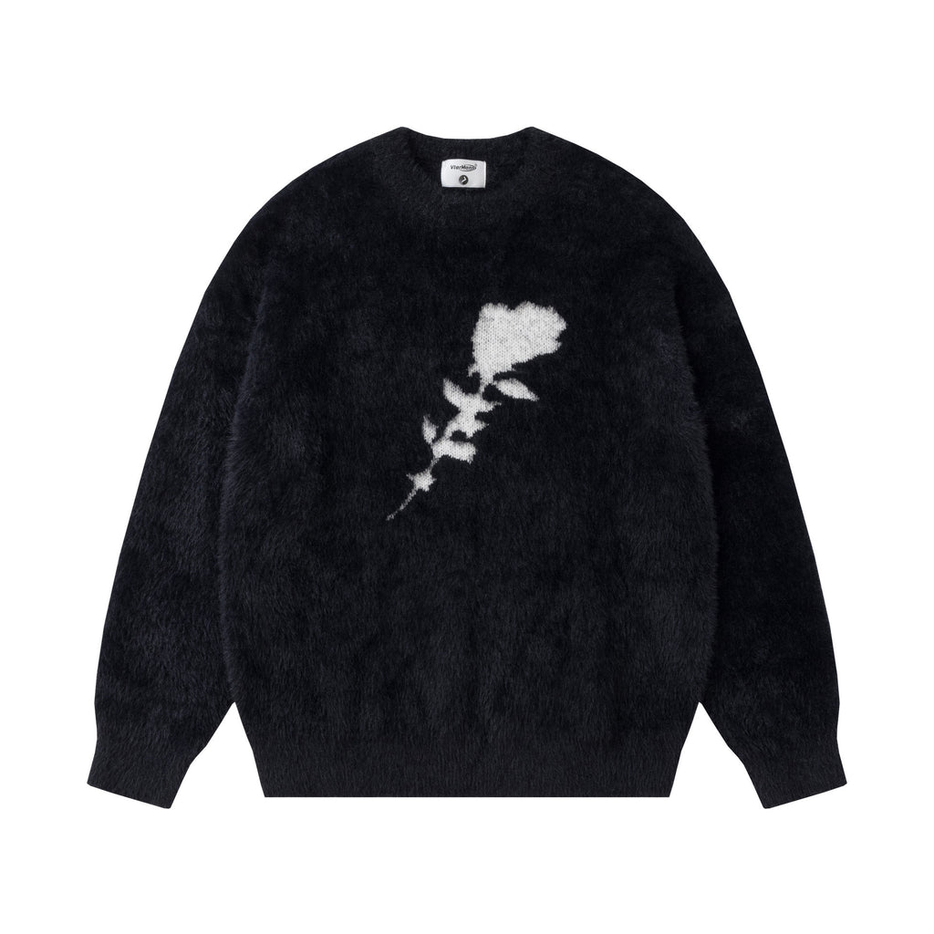 Men's And Women's Same Maychao Casual Jacquard Mink-like Pullover Sweater