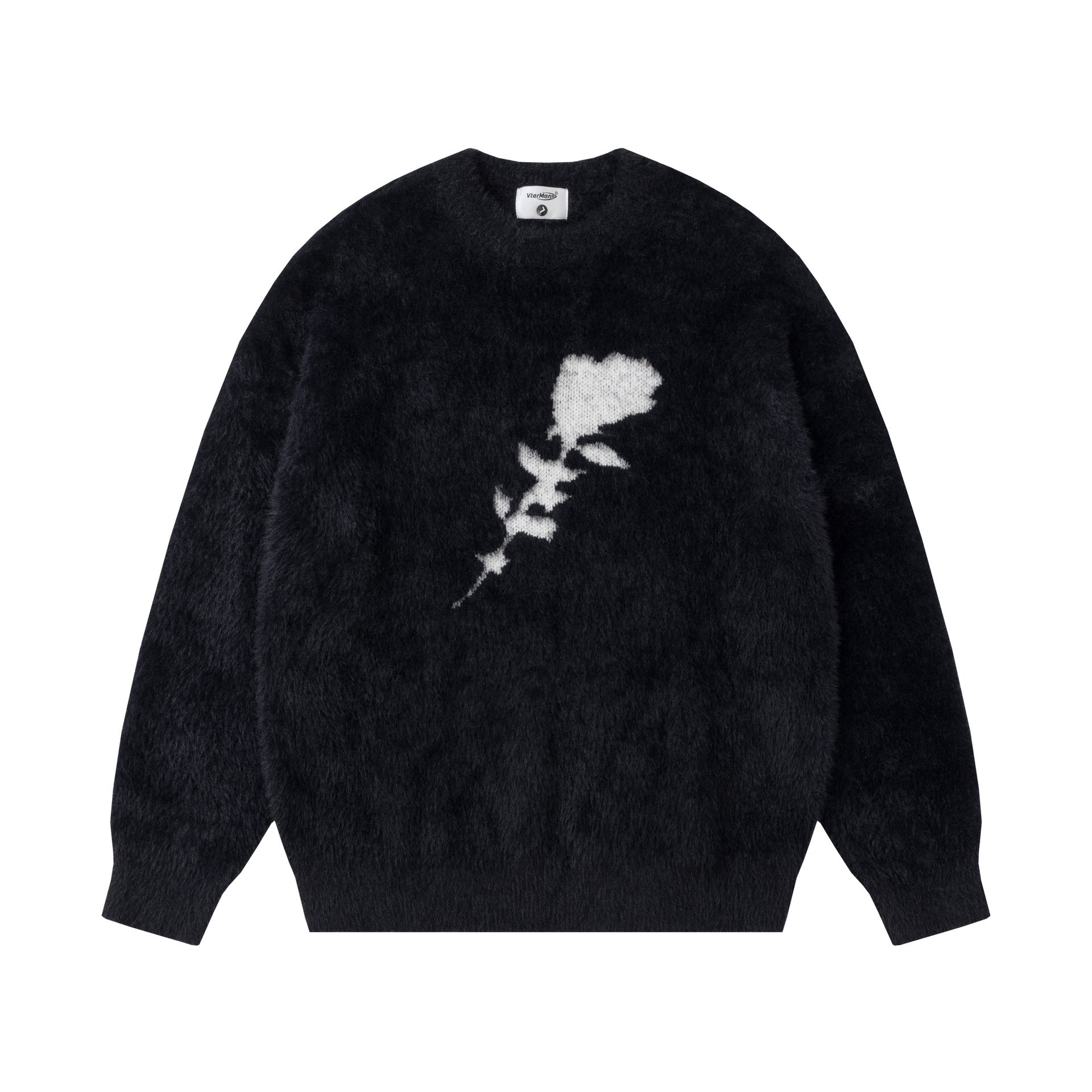 Men's And Women's Same Maychao Casual Jacquard Mink-like Pullover Sweater