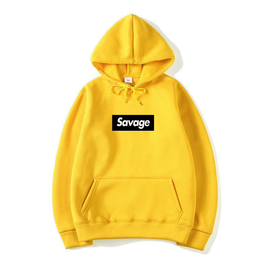 Hip Hop Hooded Sweatshirt with Letters