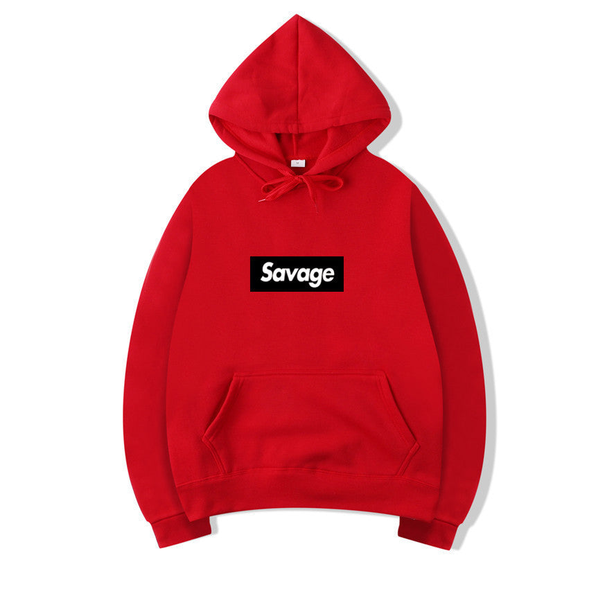 Hip Hop Hooded Sweatshirt with Letters