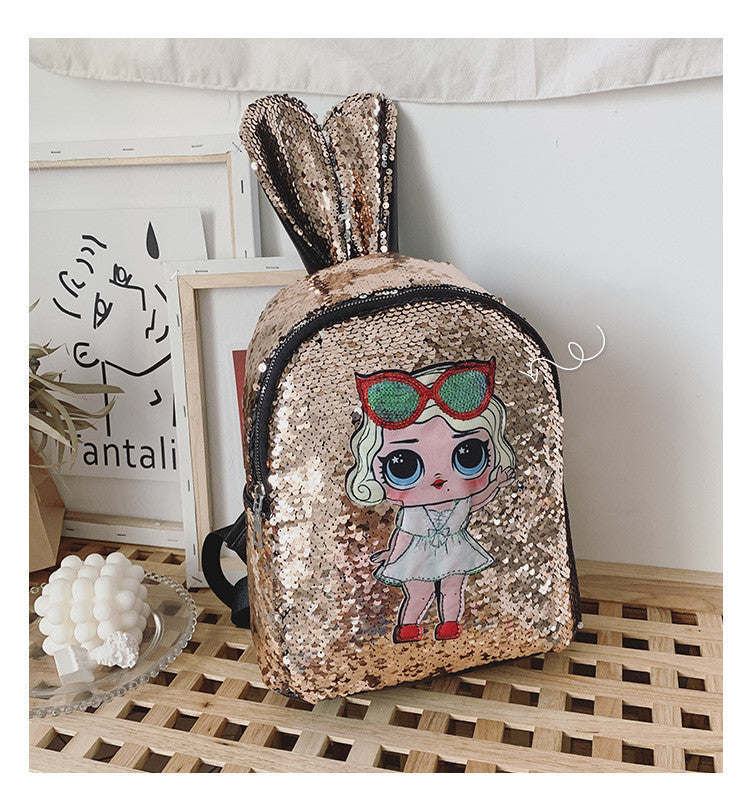 Sequined cartoon bag