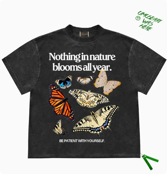 American Retro Creative Butterfly Niche Pure Cotton Male