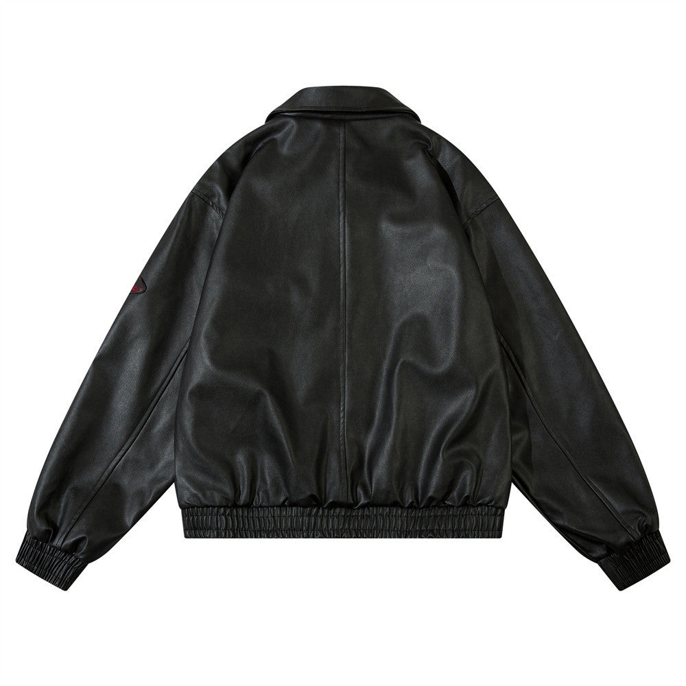 Men's Spring And Autumn Loose Trendy Punk Button Motorcycle Clothing Jacket