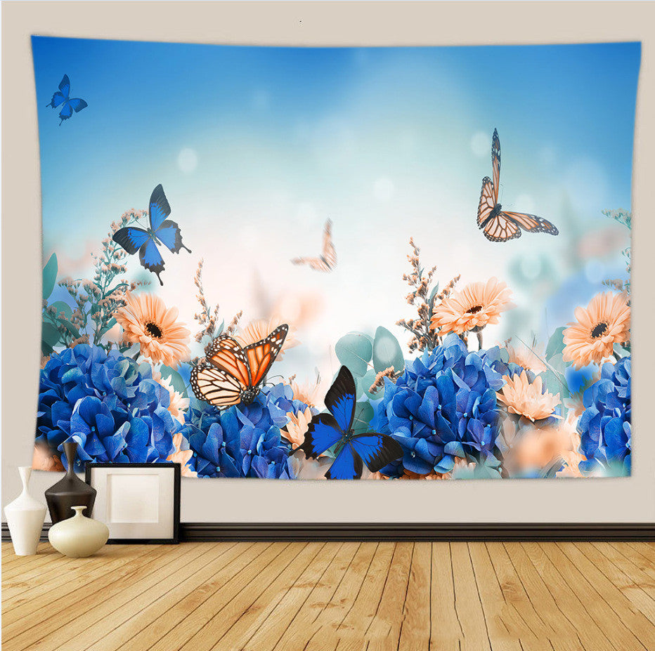 Tapestry Flower Cactus Wall Cloth INS Nordic Tapestry