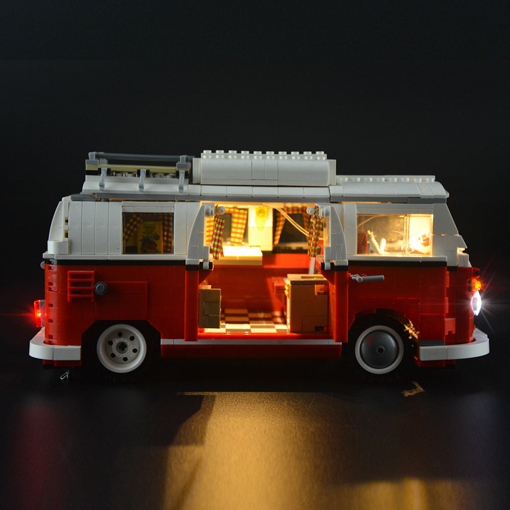 Luminous assembled building block lamps