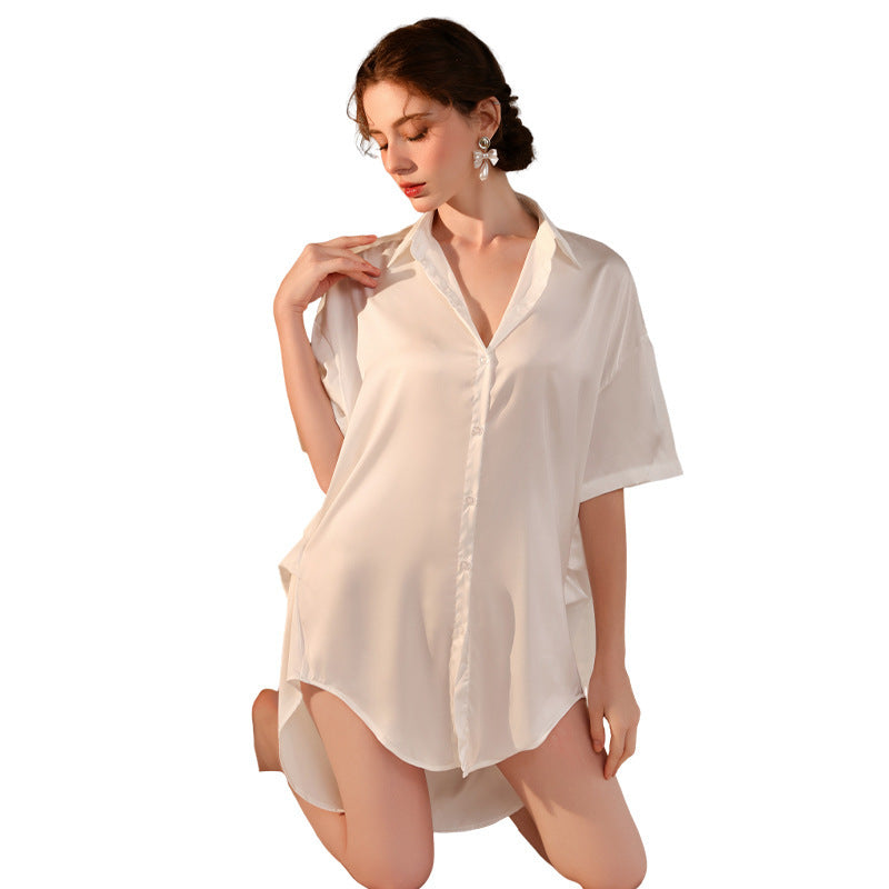Sexy Loose Plus Size Sexy Lingerie Nightdress Home Wear